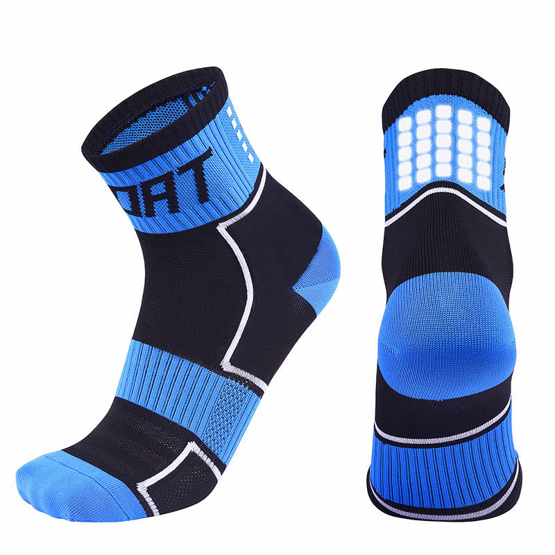 Chaussettes de compression sport grande taille (5 paires) - Bleu - EU40-44 (US7-10) - image 11