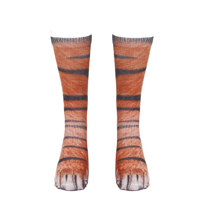 Chaussettes courtes grande taille motif cheval, aigle et tigre (3 paires) - image 11