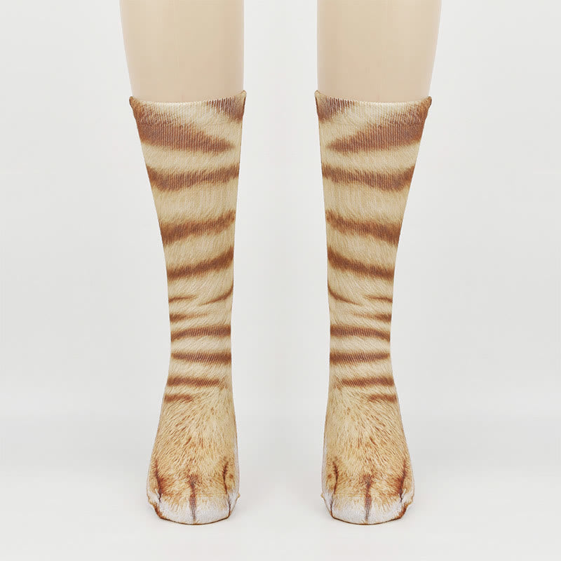 Chaussettes à motifs pattes de chat (3 paires) - image 3