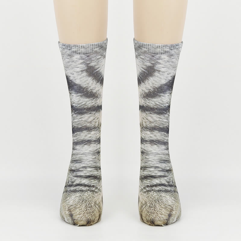 Chaussettes à motifs pattes de chat (3 paires) - image 2