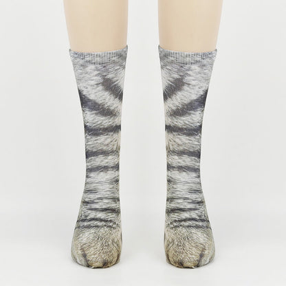 Chaussettes à motifs pattes de chat (3 paires) - image 2