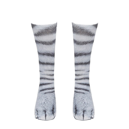 Chaussettes à motifs pattes de chat (3 paires) - Blanc - EU38-44 (US5-10) - image 6