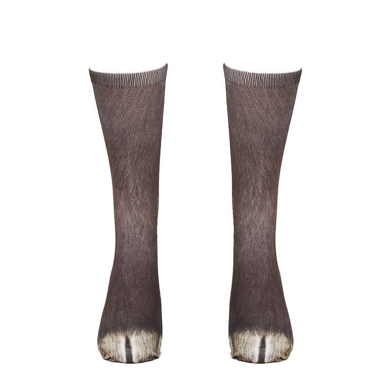 Chaussettes courtes cochon âne cheval (3 paires) - image 5