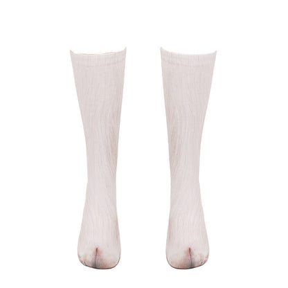 Chaussettes longues grande taille motif cochon, âne et cheval (3 paires)