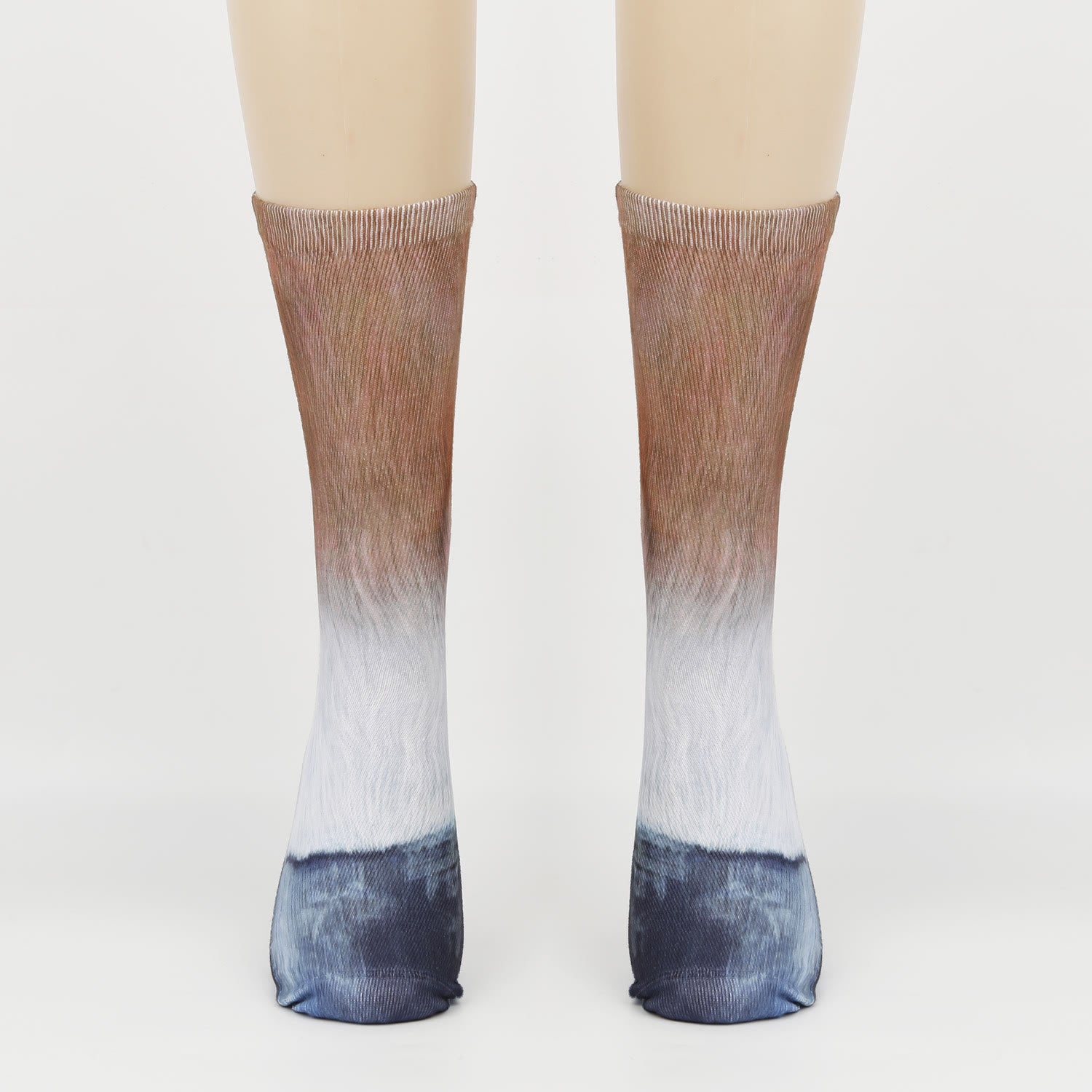 Chaussettes longues grande taille motif cochon, âne et cheval (3 paires) - Cheval - EU38-44 (US5-10) - image 4