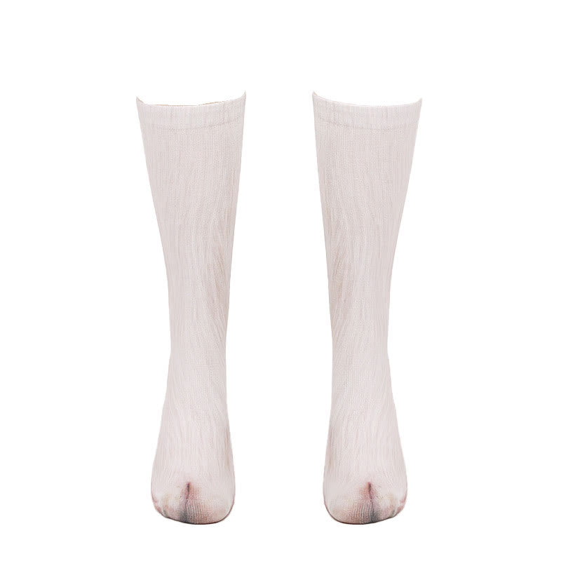 Chaussettes longues grande taille motif cochon, âne et cheval (3 paires) - image 5
