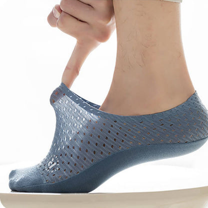 Chaussettes invisibles en maille unie (6 paires) - image 1