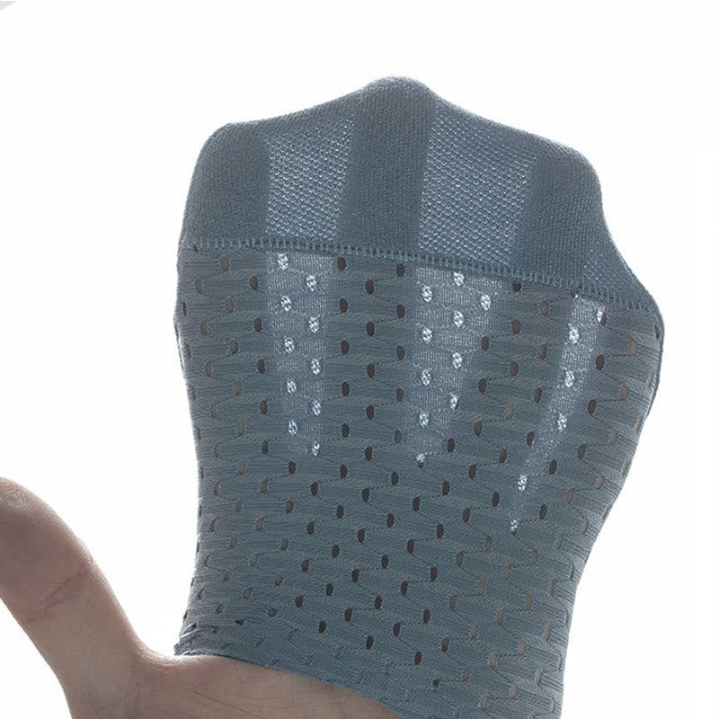 Chaussettes invisibles en maille de couleur unie grande taille (6 paires)