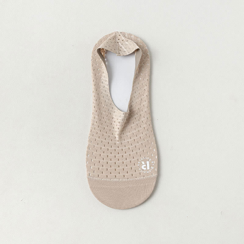 Chaussettes invisibles en maille unie (6 paires) - Kaki - EU39-44 (US6-10) - image 12