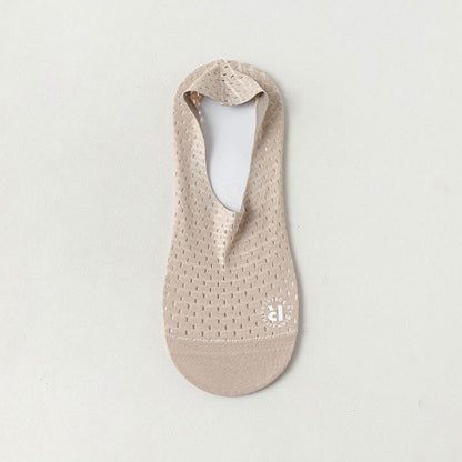 Chaussettes invisibles en maille unie (6 paires) - Kaki - EU39-44 (US6-10) - image 12