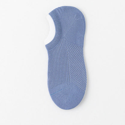 Chaussettes invisibles en coton respirant (6 paires) - Bleu - EU39-44 (US6-10) - image 13