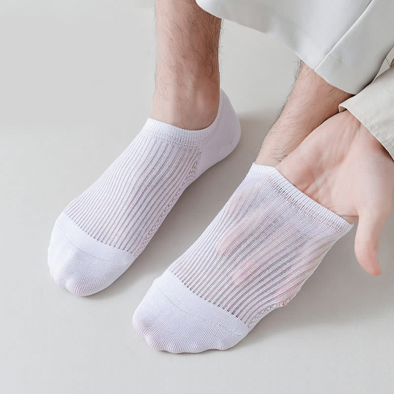 Chaussettes invisibles en coton respirant (6 paires) - image 1