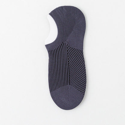 Chaussettes invisibles en coton respirant (6 paires) - Gris foncé - EU39-44 (US6-10) - image 14