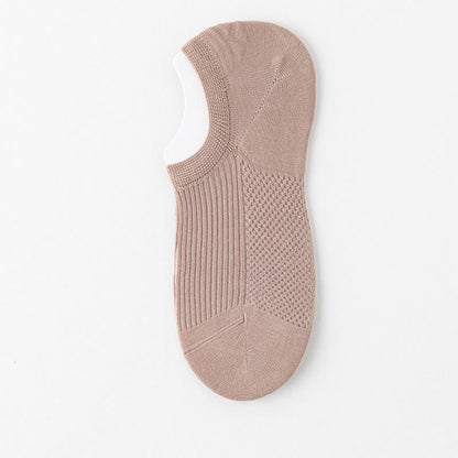 Chaussettes invisibles en coton respirant (6 paires) - Kaki - EU39-44 (US6-10) - image 11