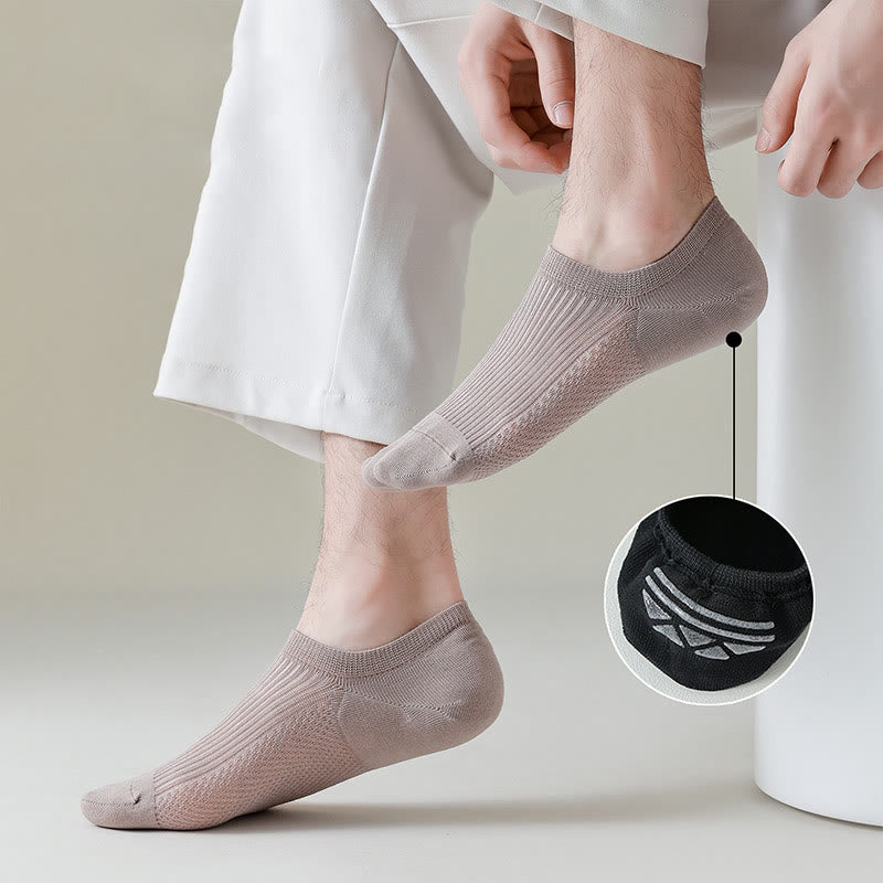 Chaussettes invisibles respirantes en coton grande taille (6 paires)