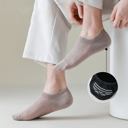 Chaussettes invisibles respirantes en coton grande taille (6 paires)