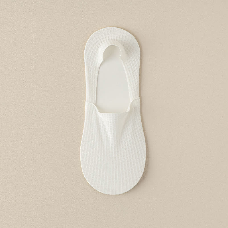Chaussettes invisibles gaufrées (7 paires) - Blanc - EU39-44 (US6-10) - image 12