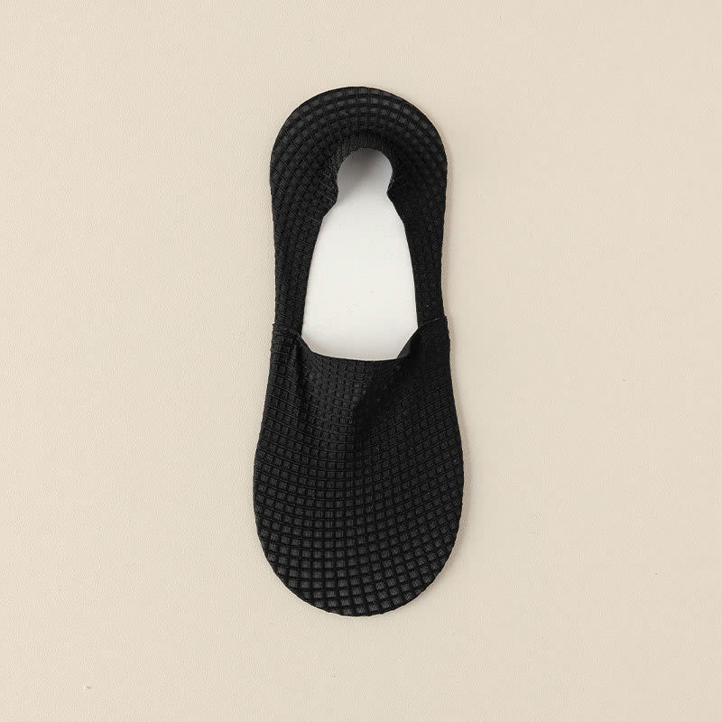 Chaussettes invisibles gaufrées grande taille (7 paires)