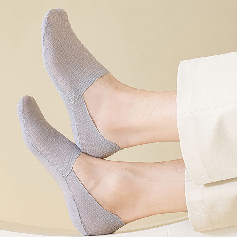 Chaussettes invisibles gaufrées (7 paires) - image 3