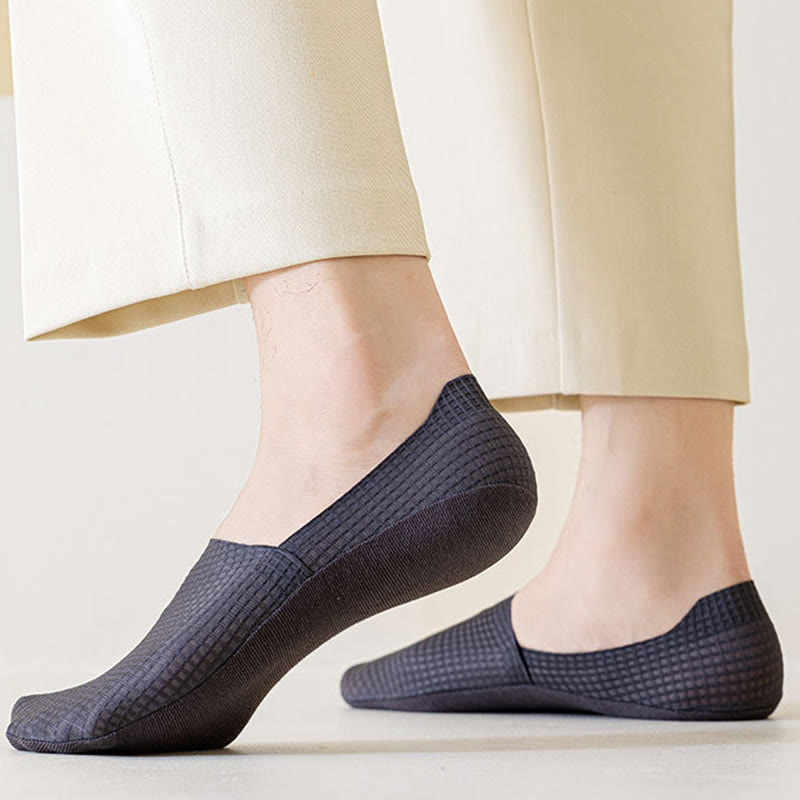 Chaussettes invisibles gaufrées (7 paires) - image 1