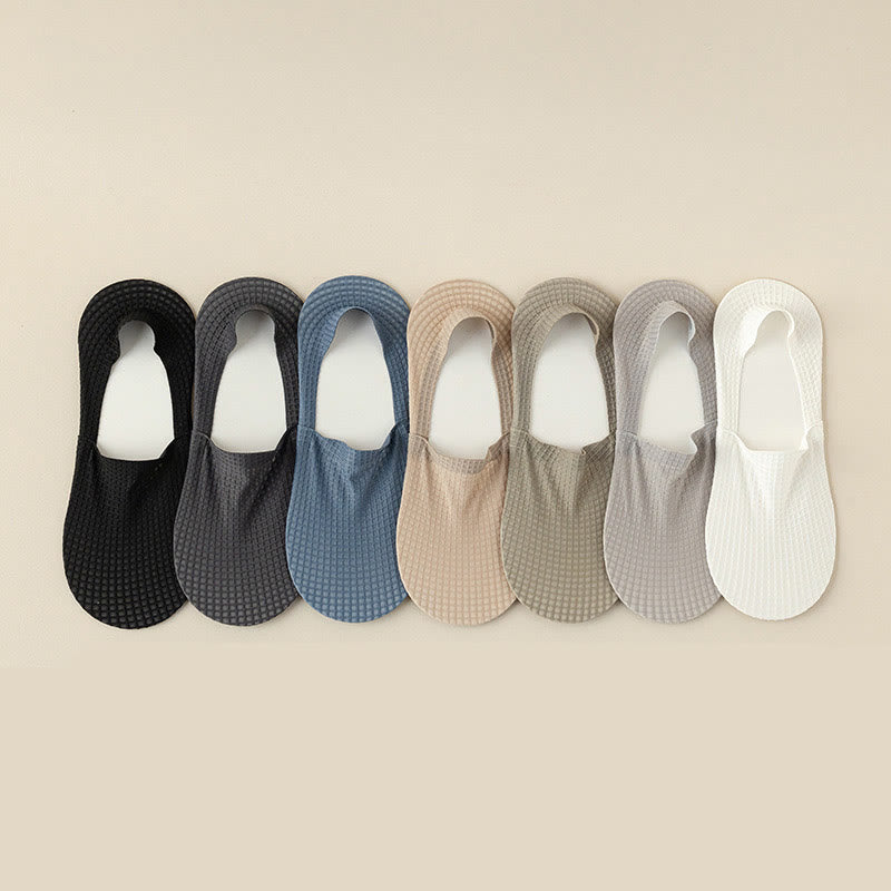 Chaussettes invisibles gaufrées (7 paires) - image 7