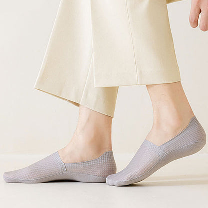 Chaussettes invisibles gaufrées grande taille (7 paires)