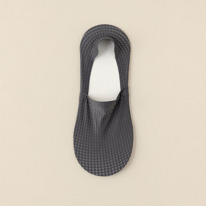 Chaussettes invisibles gaufrées (7 paires) - Gris foncé - EU39-44 (US6-10) - image 11