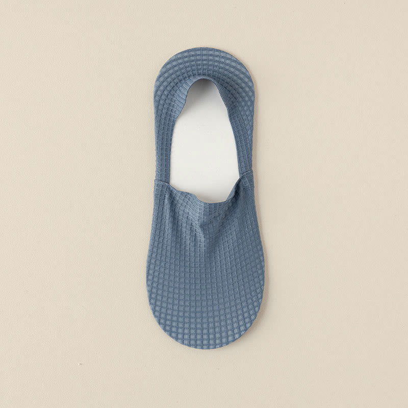 Chaussettes invisibles gaufrées (7 paires) - Bleu - EU39-44 (US6-10) - image 9