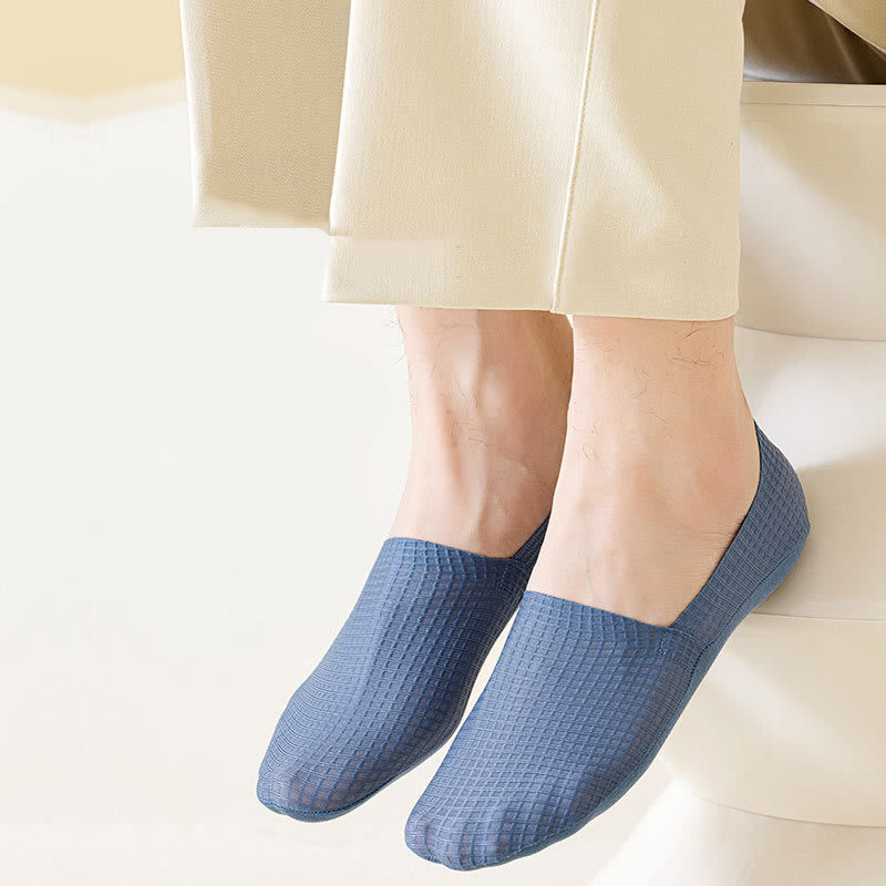 Chaussettes invisibles gaufrées (7 paires) - image 4