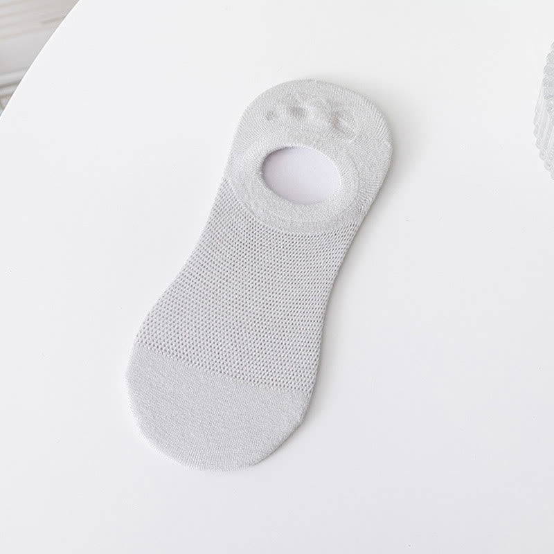 Chaussettes invisibles douces et unies (7 paires) - Gris - EU37-40 (US4-7) - image 11