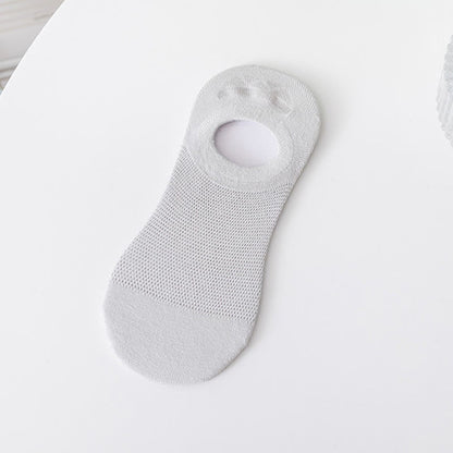 Chaussettes invisibles douces et unies (7 paires) - Gris - EU37-40 (US4-7) - image 11