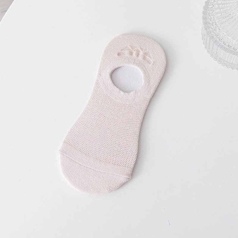 Chaussettes invisibles douces et unies grande taille (7 paires)