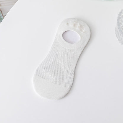 Chaussettes invisibles douces et unies (7 paires) - Blanc - EU37-40 (US4-7) - image 7