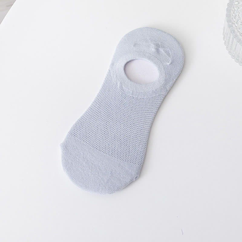 Chaussettes invisibles douces et unies (7 paires) - Bleu clair - EU37-40 (US4-7) - image 9