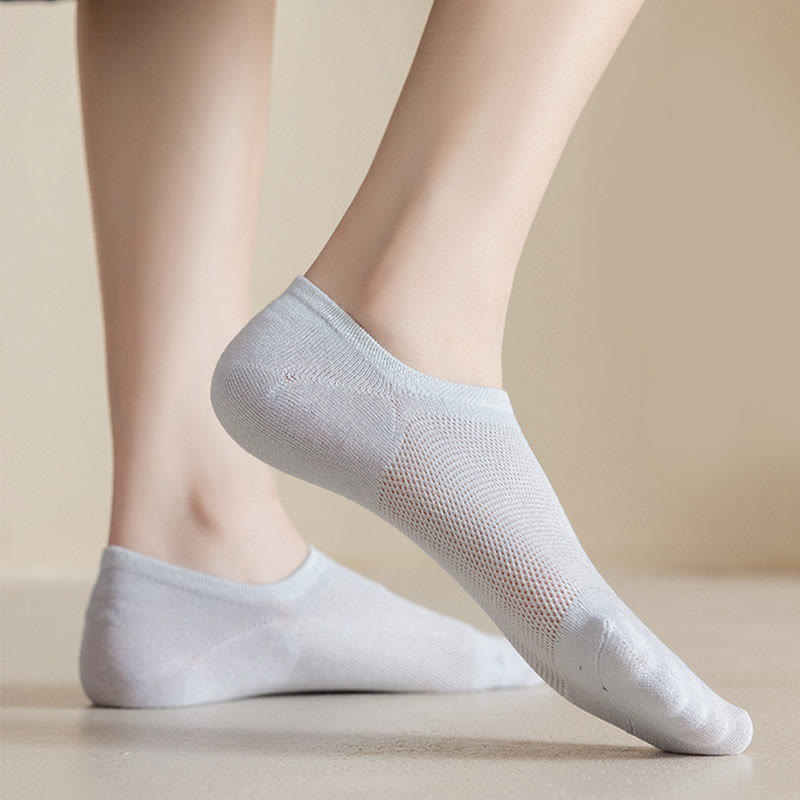 Chaussettes invisibles douces et unies (7 paires) - image 3