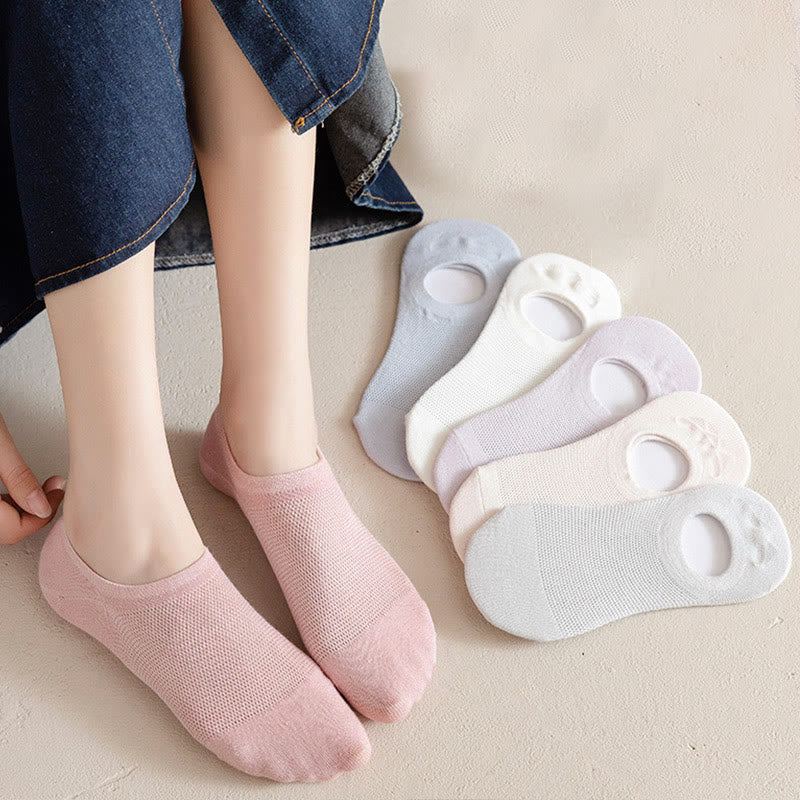 Chaussettes invisibles douces et unies (7 paires) - image 6