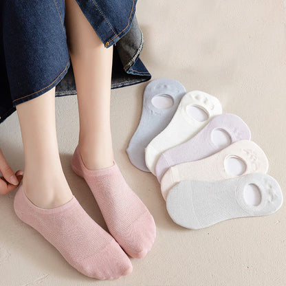 Chaussettes invisibles douces et unies (7 paires) - image 6
