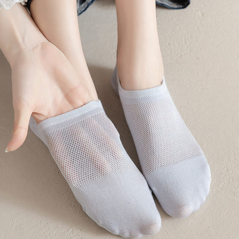 Chaussettes invisibles douces et unies (7 paires) - image 5
