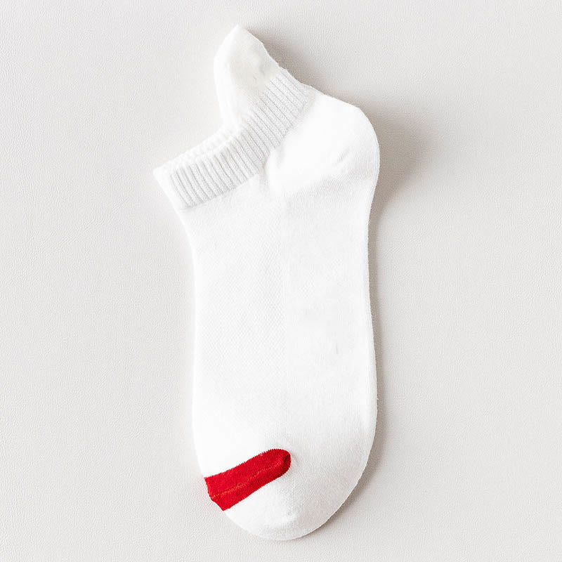 Chaussettes de compression multicolores en maille grande taille (10 paires) - Blanc - EU39-44 (US6-10) - image 3