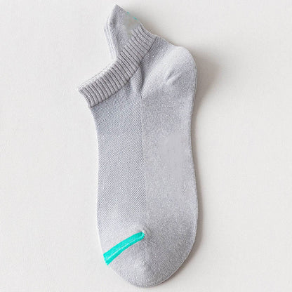 Chaussettes de compression multicolores en maille grande taille (10 paires) - Gris clair - EU39-44 (US6-10) - image 9