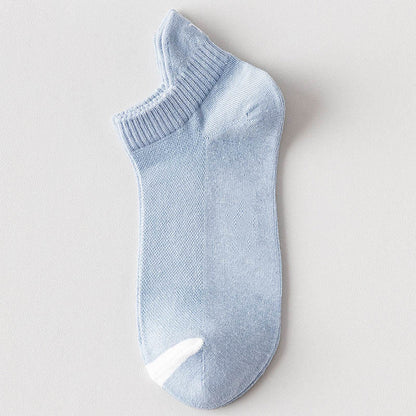 Chaussettes de compression multicolores en maille grande taille (10 paires) - Bleu clair - EU39-44 (US6-10) - image 7