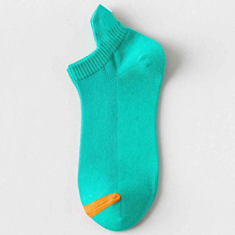 Chaussettes de compression multicolores en maille grande taille (10 paires) - Vert - EU39-44 (US6-10) - image 6