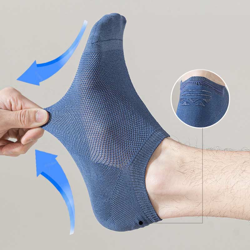 Chaussettes invisibles anti-transpiration grande taille (7 paires)