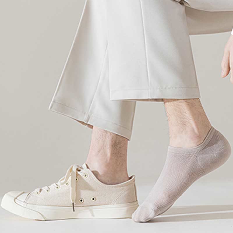 Chaussettes invisibles anti-transpiration grande taille (7 paires)