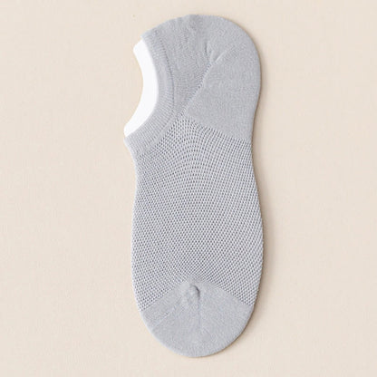 Chaussettes invisibles évacuant la transpiration (7 paires) - Gris clair - EU38-44 (US5-10) - image 12