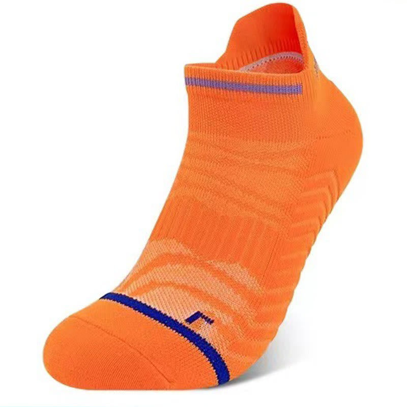 Chaussettes de compression pour chevilles Marathon grande taille (8 paires) - Orange - EU40-45 (US7-11) - image 12