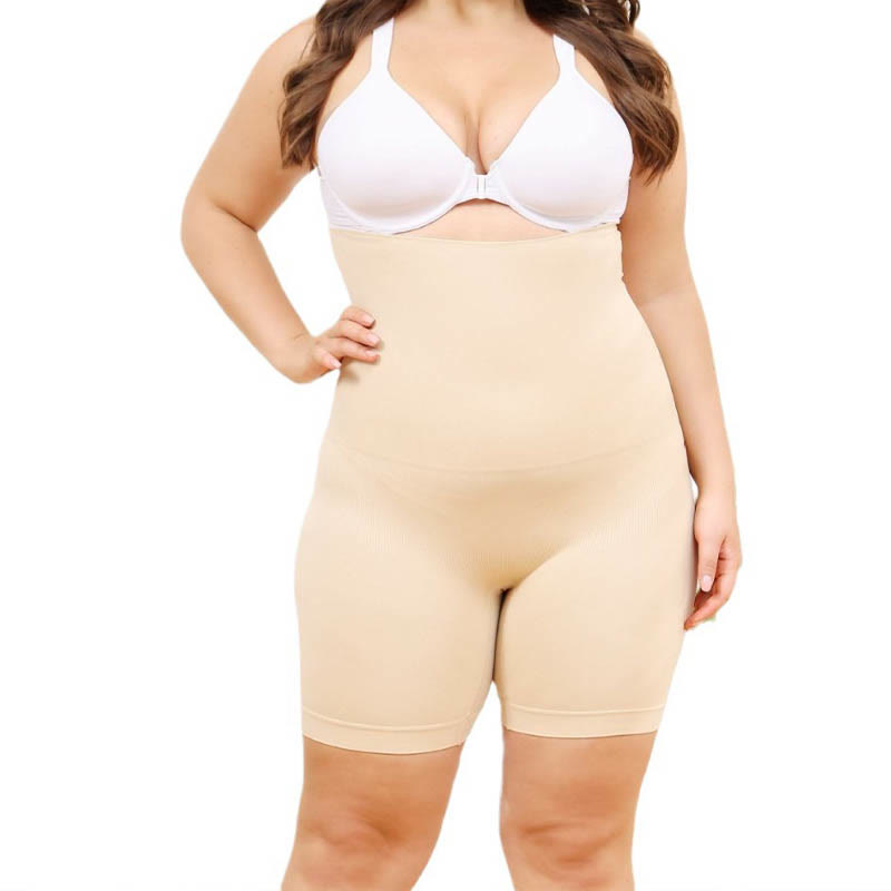 Short de compression taille haute grande taille