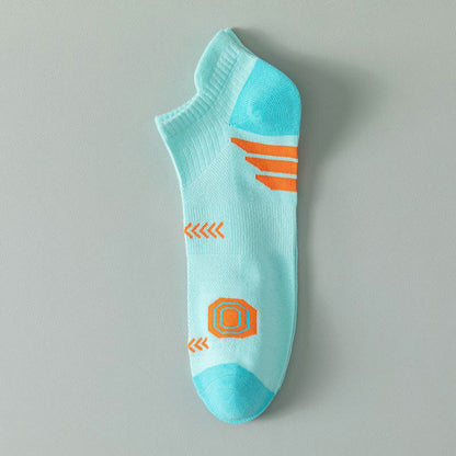 Chaussettes de compression tendance grande taille (5 paires) - Bleu clair - EU44-49 (US10-14) - image 11