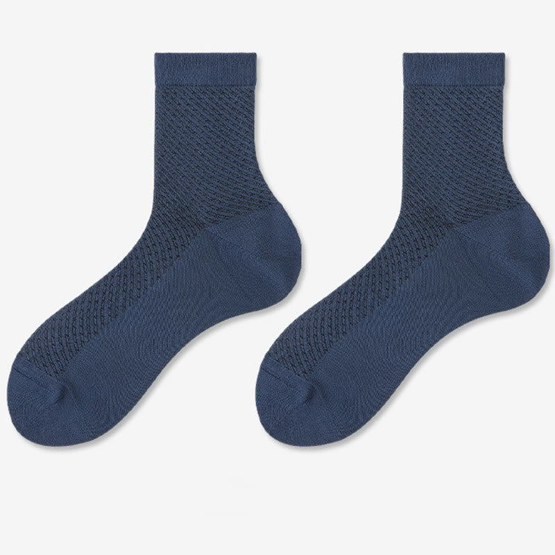 Chaussettes douces quart de tour (5 paires) - Bleu marine - EU38-44 (US5-10) - image 10