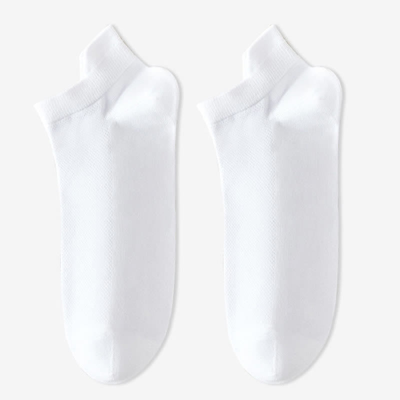 Chaussettes basses en coton doux (6 paires) - Blanc - EU38-45 (US5-11) - image 6